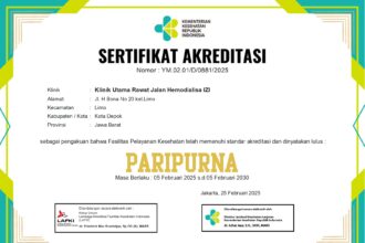 SERTIFIKAT AKREDITAS KLINIK HD