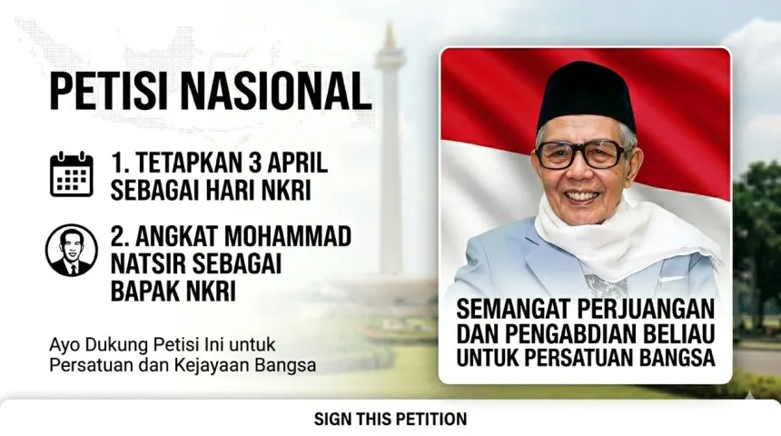 petisi m natsir jadi pahlawan